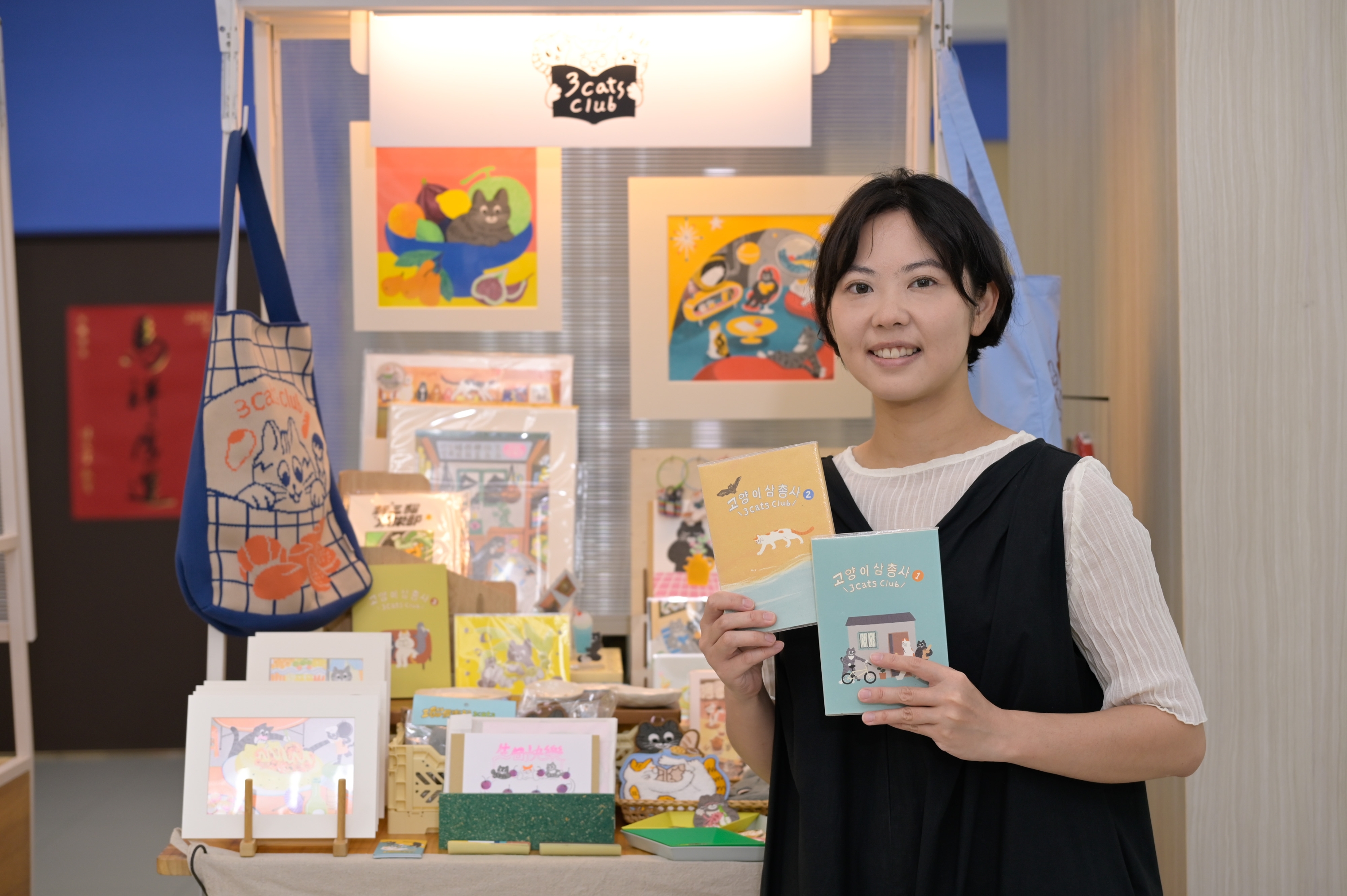 新北市青年局將率領「三貓俱樂部」將前往馬來西亞吉隆坡插畫展（圖中為品牌負責人咪仔）。