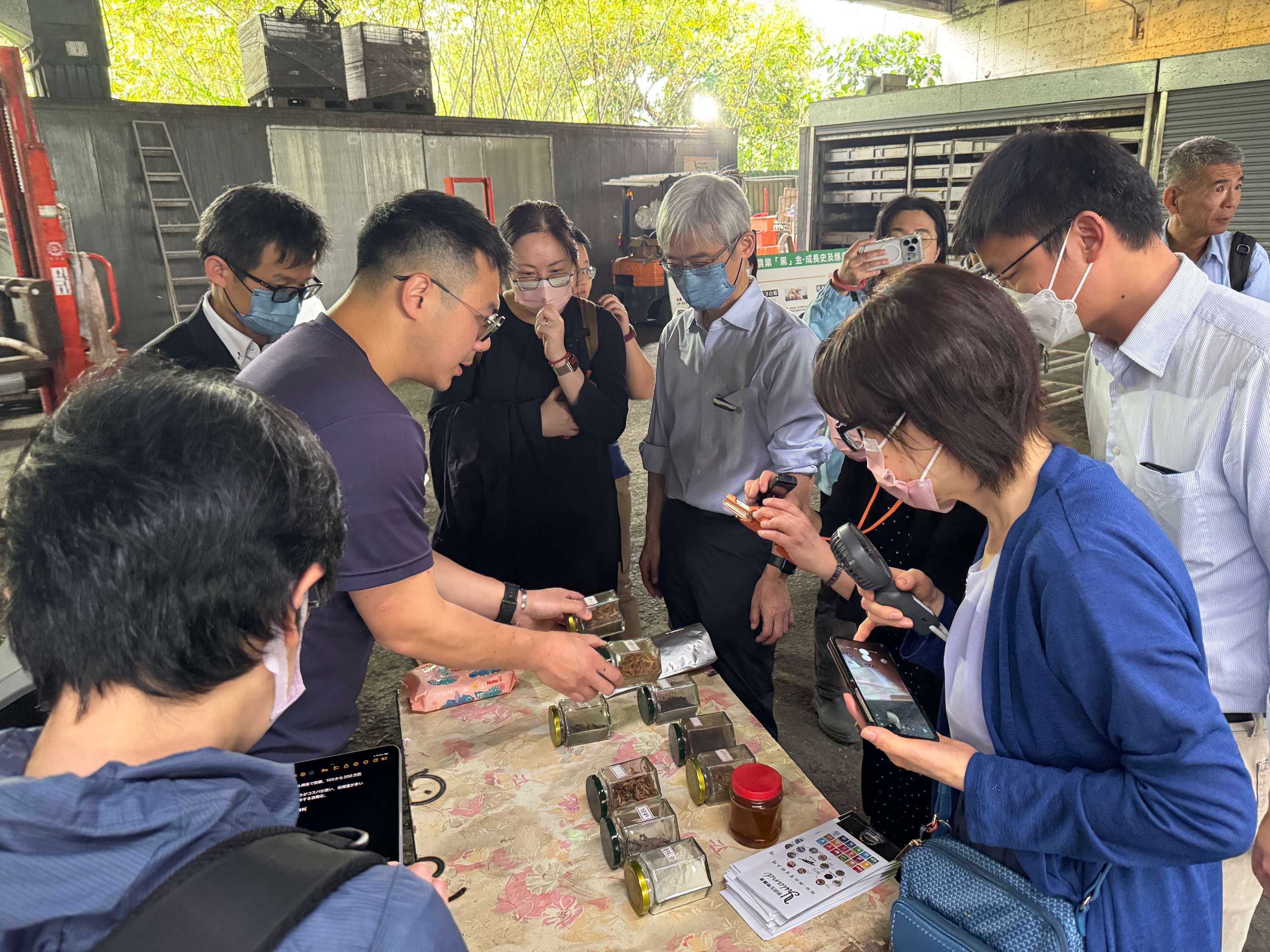 日本參訪團對新北市廚餘處理的多元方式印象深刻